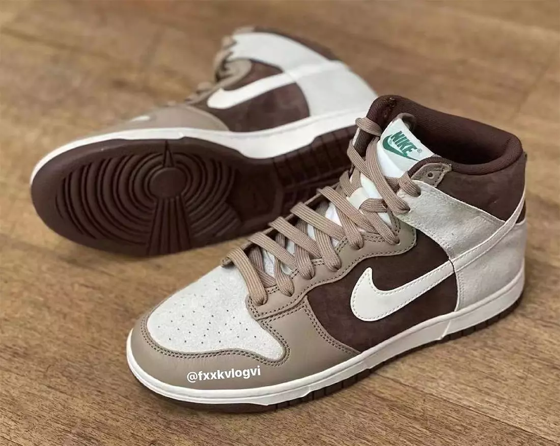 Дата выпуску Nike Dunk High Sail Khaki Light Chocolate