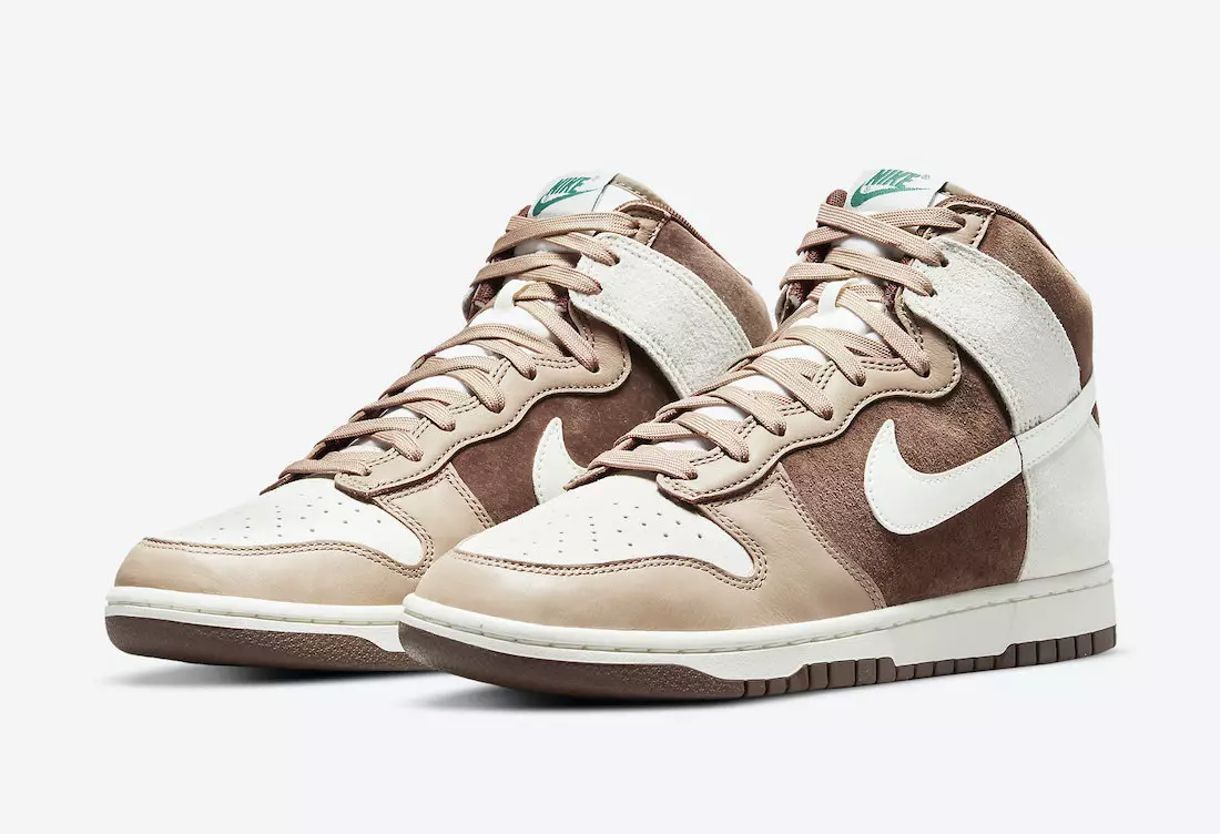 Nike Dunk High Light Chocolate DH5348-100 Väljalaskekuupäev Hind