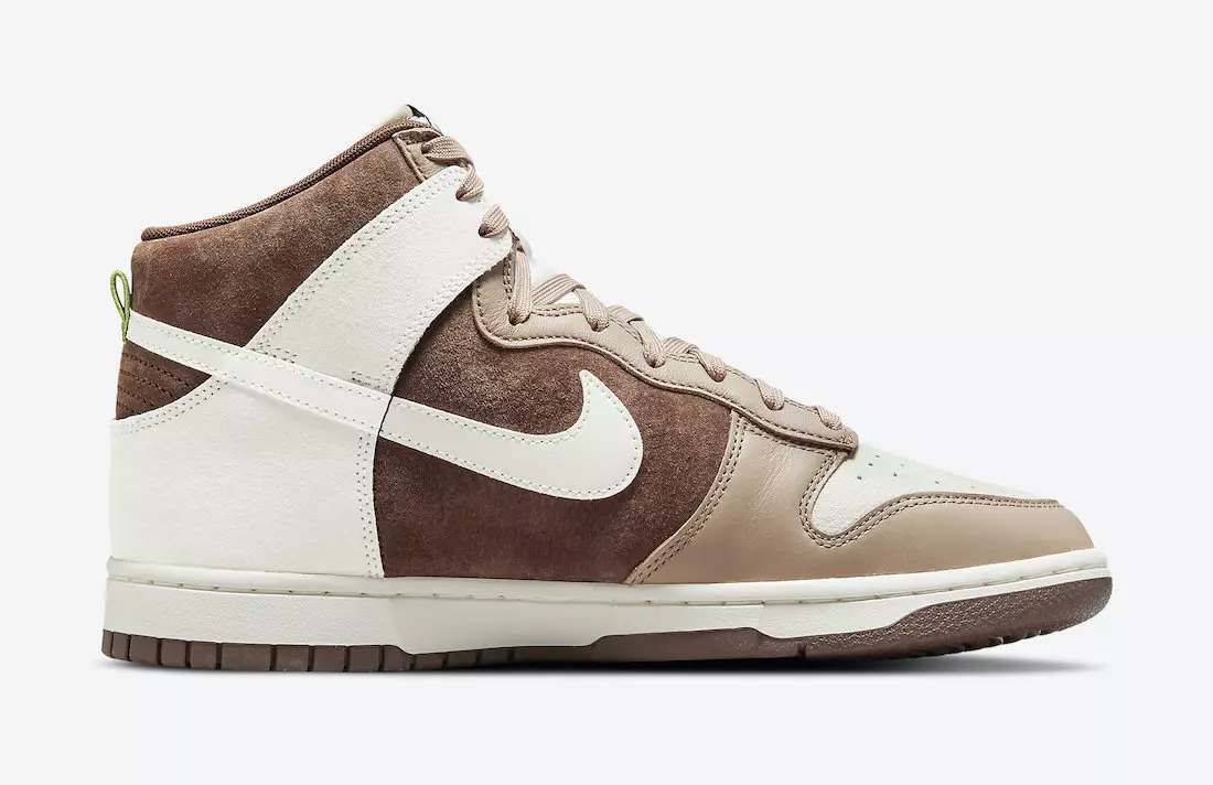 Nike Dunk High Light Chocolate DH5348-100 გამოშვების თარიღის ფასი