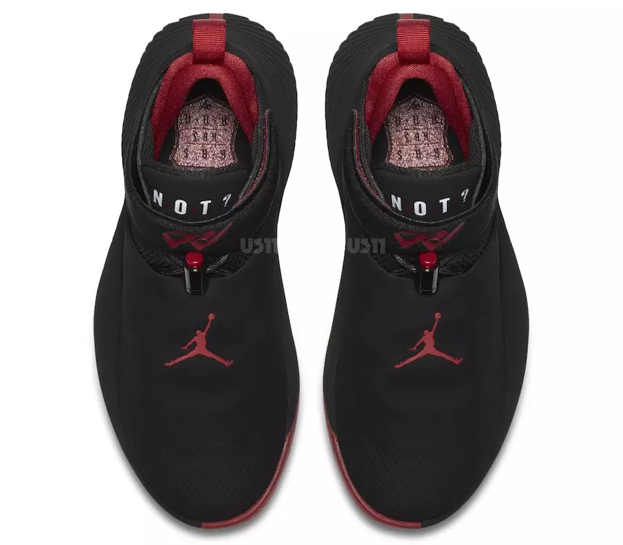 Russell Westbrook Jordan Fly Next Signature аяқ киім қара қызыл