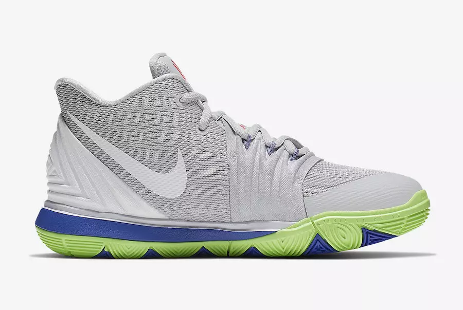 Nike Kyrie 5 Mac Tíre Grey Lime Blast AQ2456-099 Dáta Eisiúna