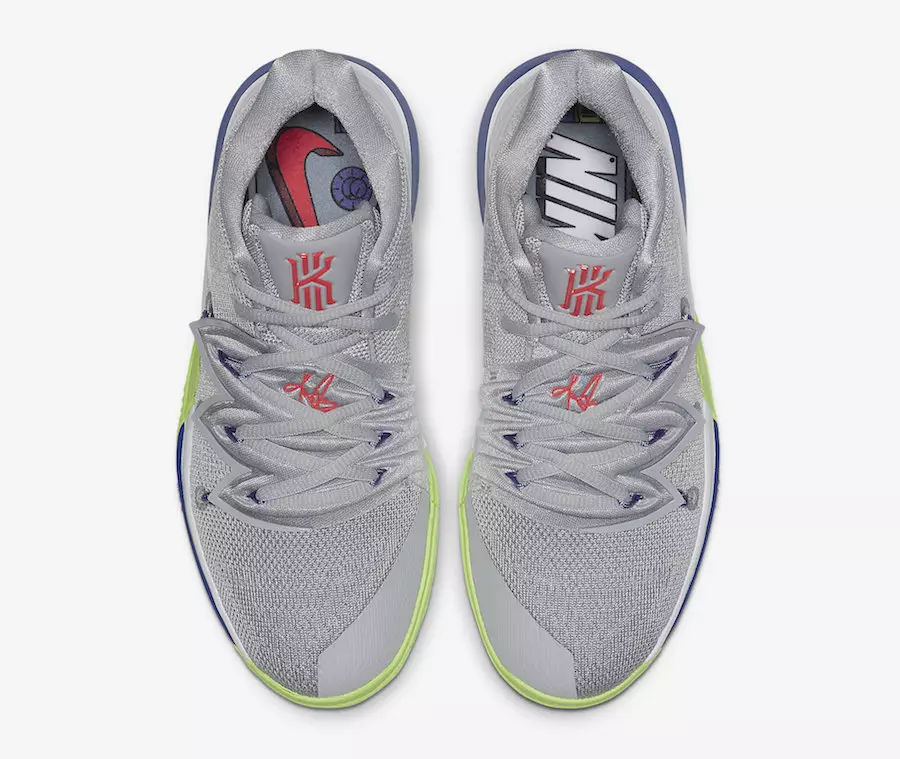 Nike Kyrie 5 Wolf Grey Lime Blast AQ2456-099 Дата на издаване