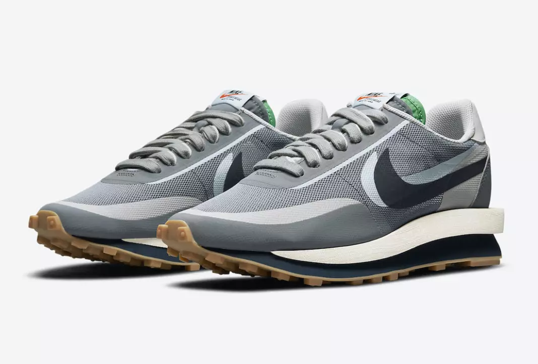 Clot Sacai Nike LDWaffle Neutral Grey Obsidian Cool Grey DH3114-001 Giá ngày phát hành