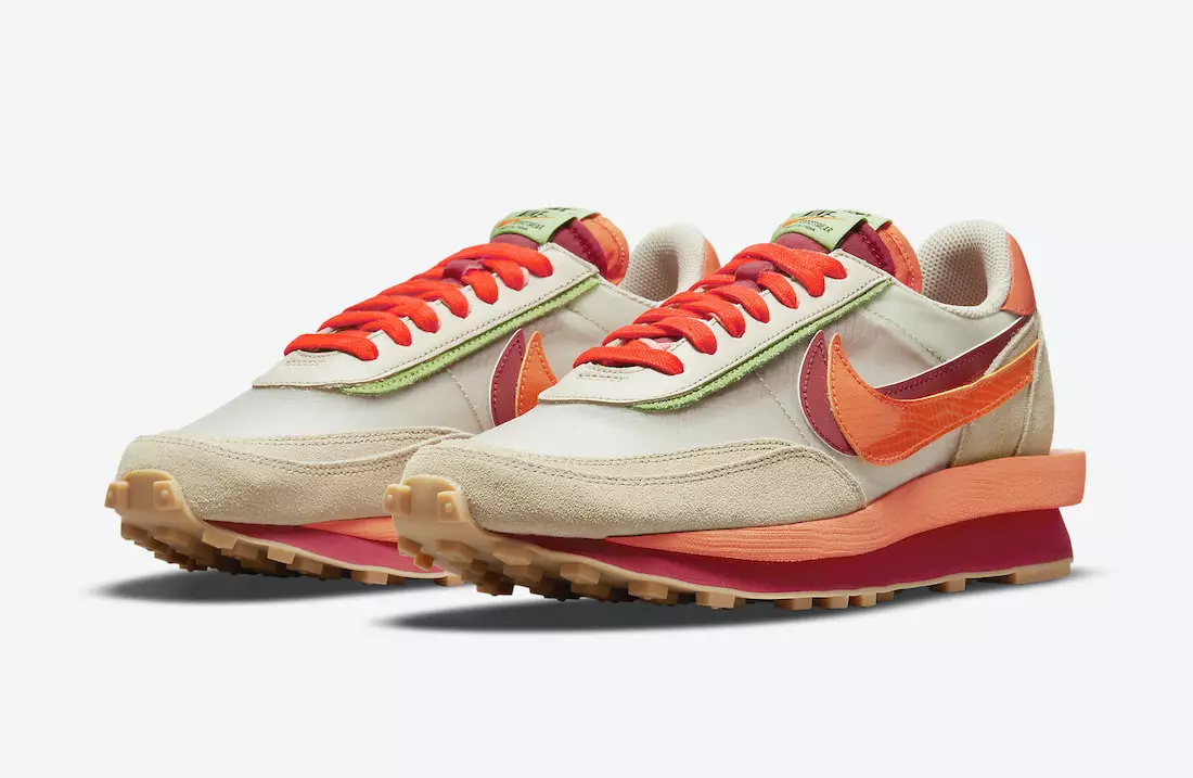 Clot Sacai Nike LDWaffle Orange Blaze DH1347-100 Шығарылған күні