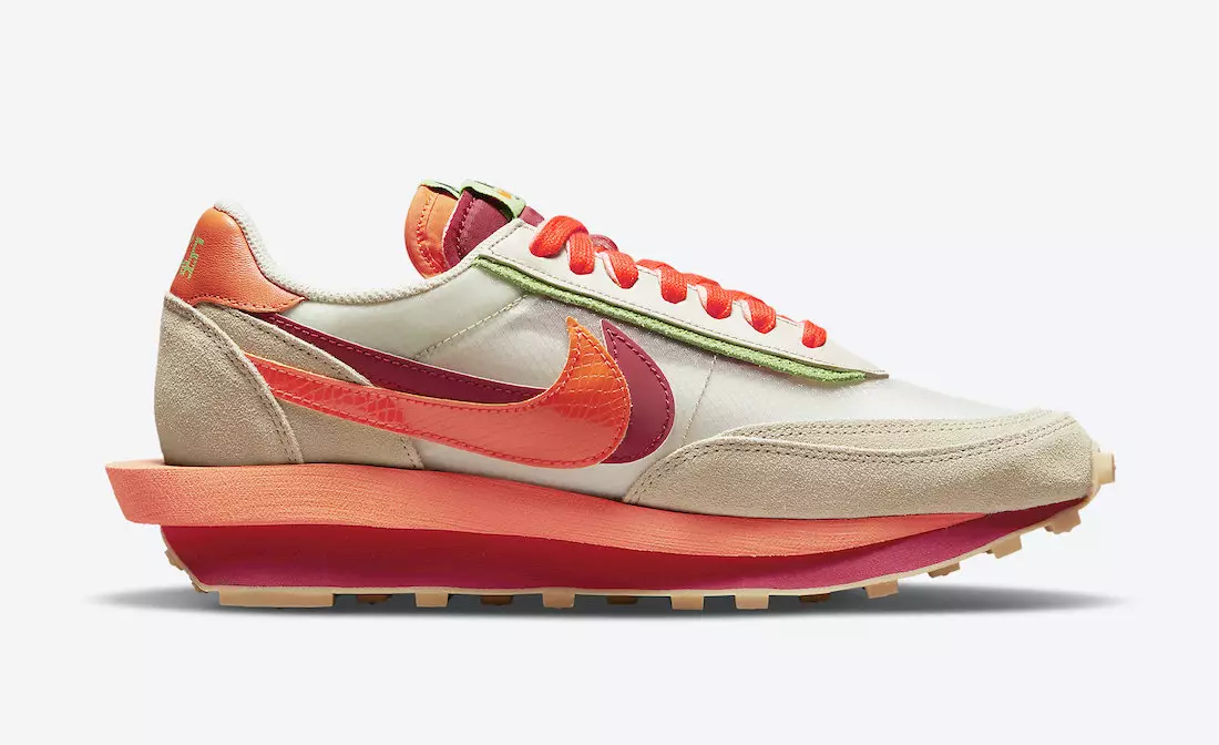 Clot Sacai Nike LDWaffle Orange Blaze DH1347-100 Çıkış Tarihi