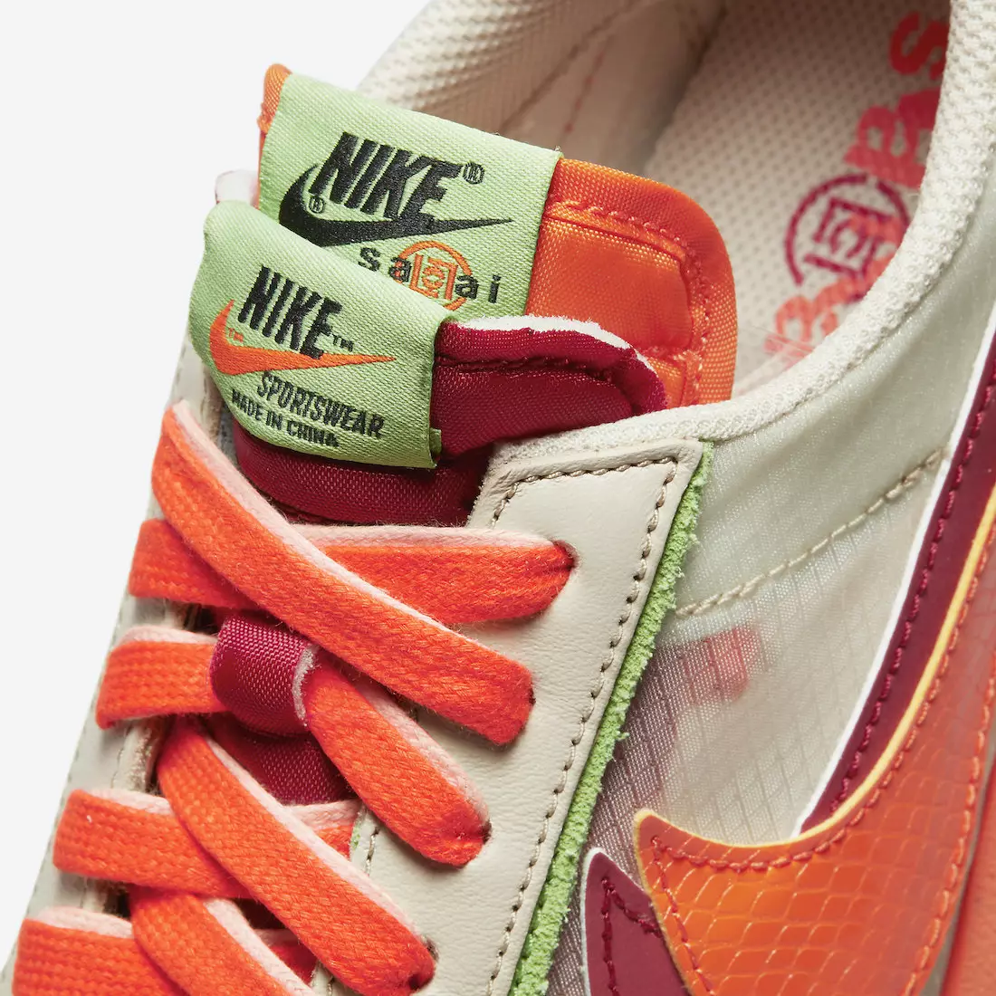 Clot Sacai Nike LDWaffle Orange Blaze DH1347-100 Buraxılış Tarixi