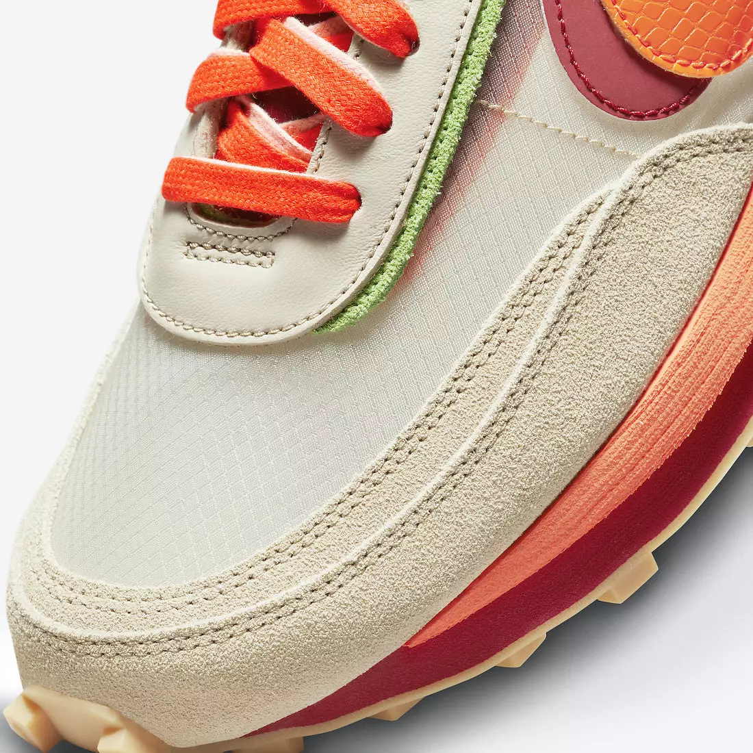 Clot Sacai Nike LDWaffle Orange Blaze DH1347-100 Data de lançamento