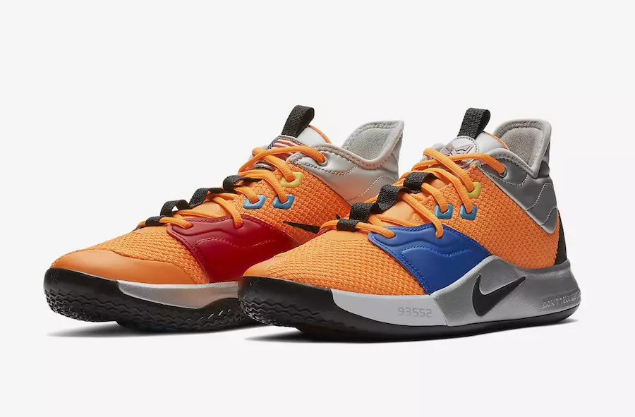 Nike PG 3 NASA Total Orange CI2666-800 Чыгуу датасы баасы