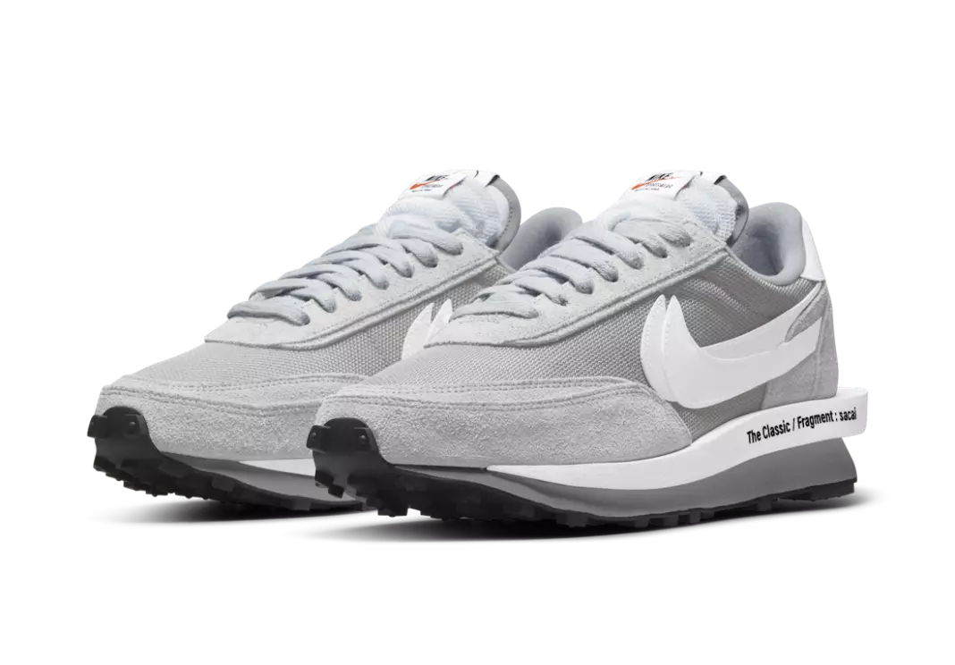 פראַגמענט Sacai Nike LDWaffle ליכט רויך גריי DH2684-001 מעלדונג טאָג