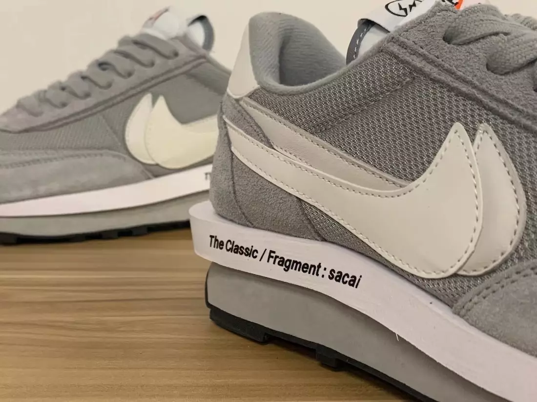 פראַגמענט Sacai Nike LDWaffle וואלף גריי DH2684-001 מעלדונג טאָג