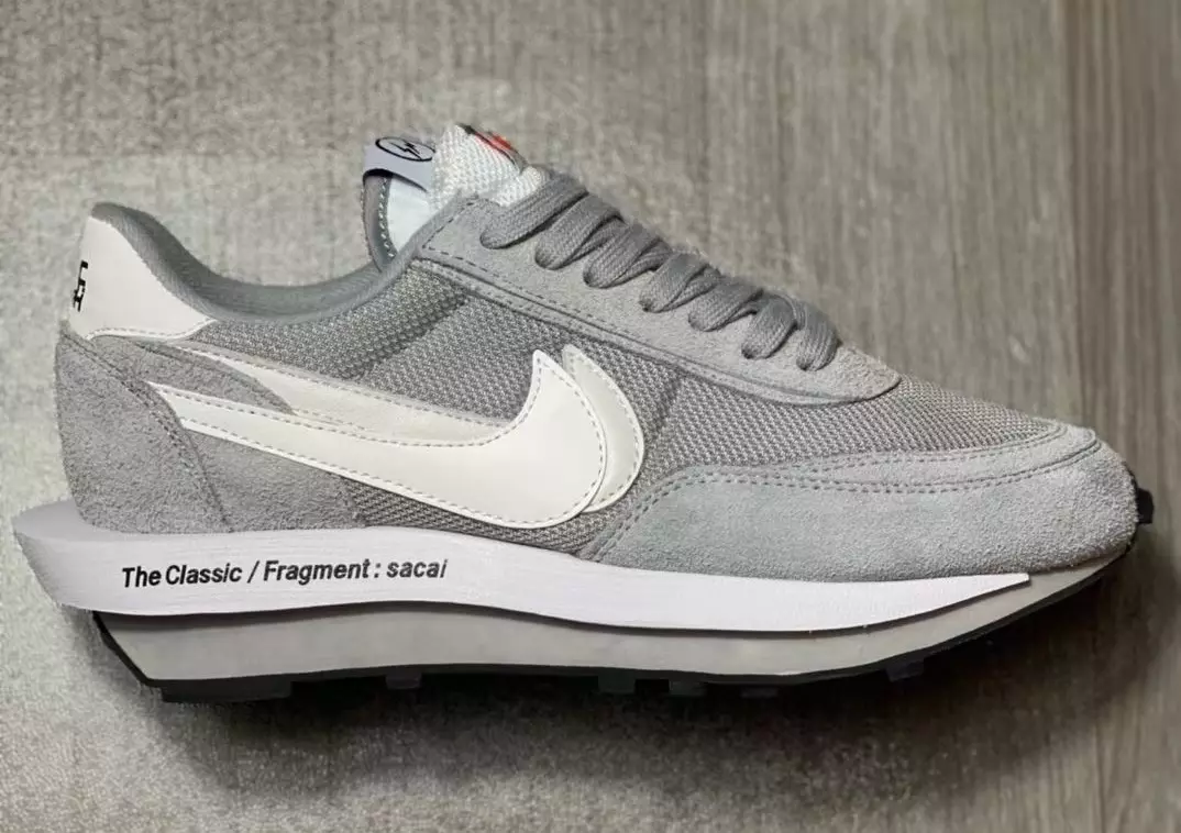 Fragment Sacai Nike LDWaffle Grå Hvid DH2684-001 Udgivelsesdato Priser