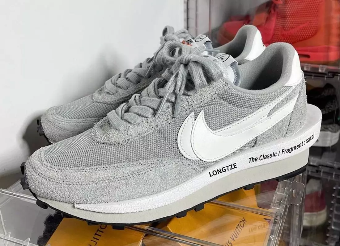 Fragment Sacai Nike LDWaffle Grå Vit DH2684-001 Utgivningsdatum