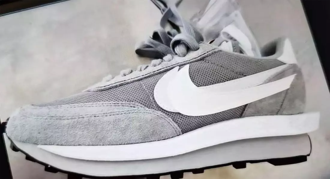 Fragment Sacai Nike LDWaffle Grå Vit DH2684-001 Utgivningsdatum