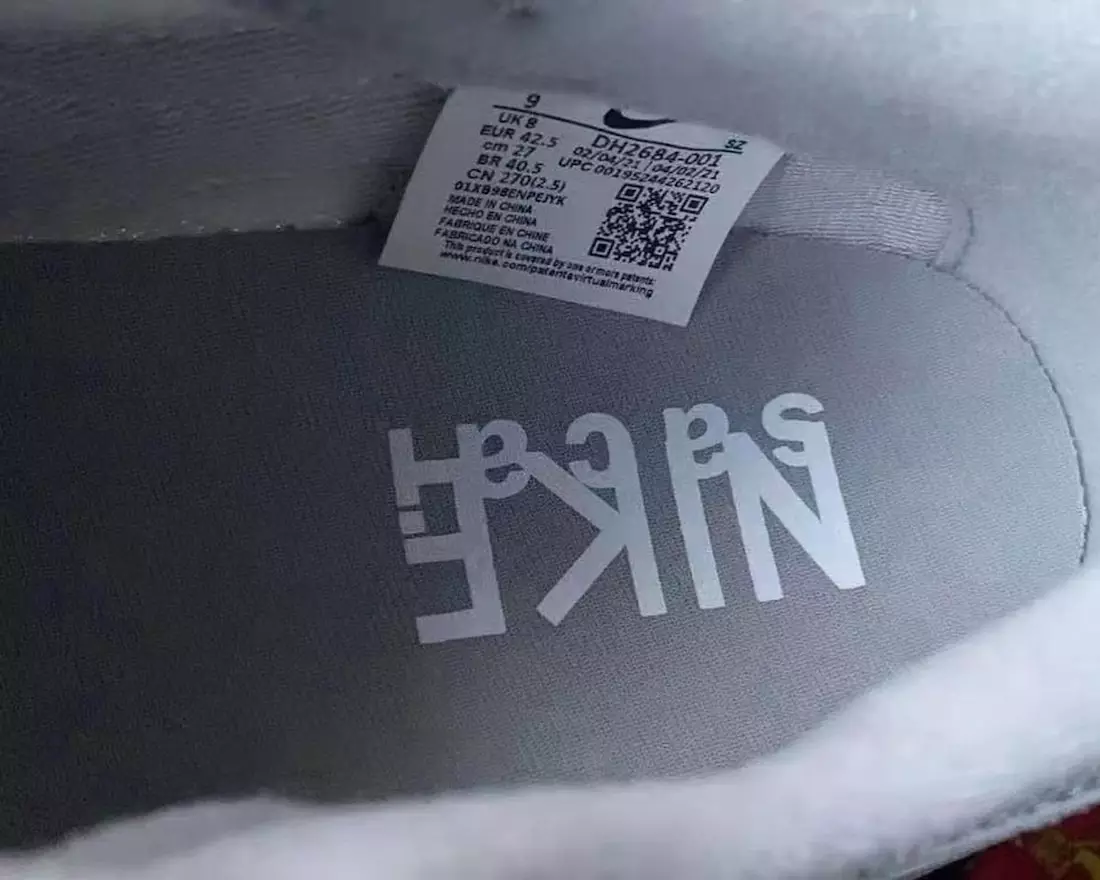 Fragment Sacai Nike LDWaffle Liath Bán DH2684-001 Dáta Eisiúna