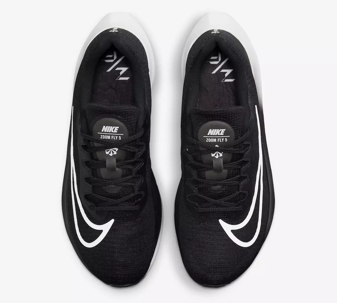 Nike Zoom Fly 5 შავი თეთრი DM8968-001 გამოშვების თარიღი