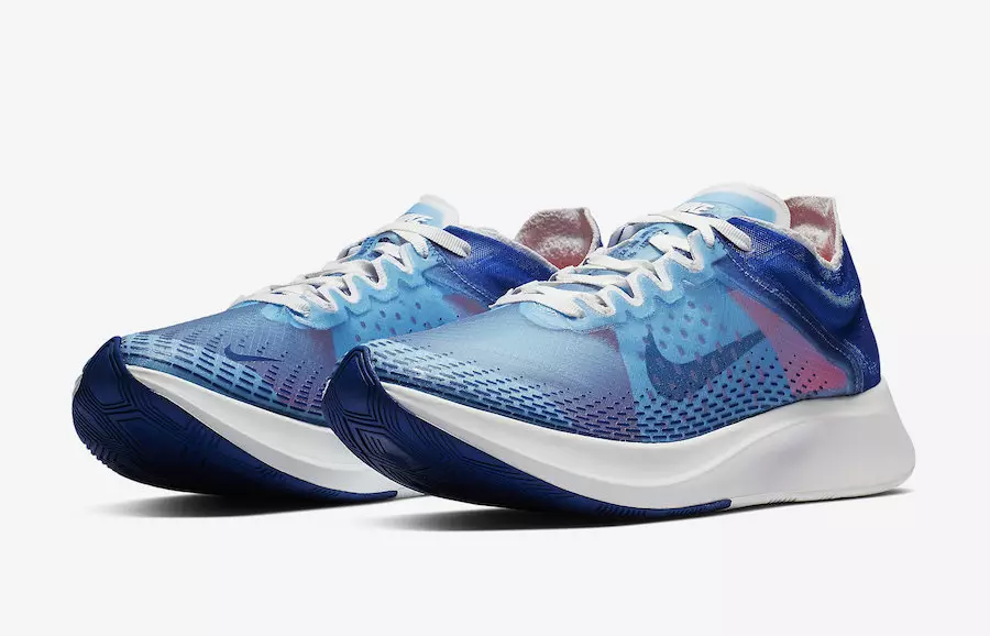 Nike Zoom Fly SP Indigo Force és Red Orbit színekben