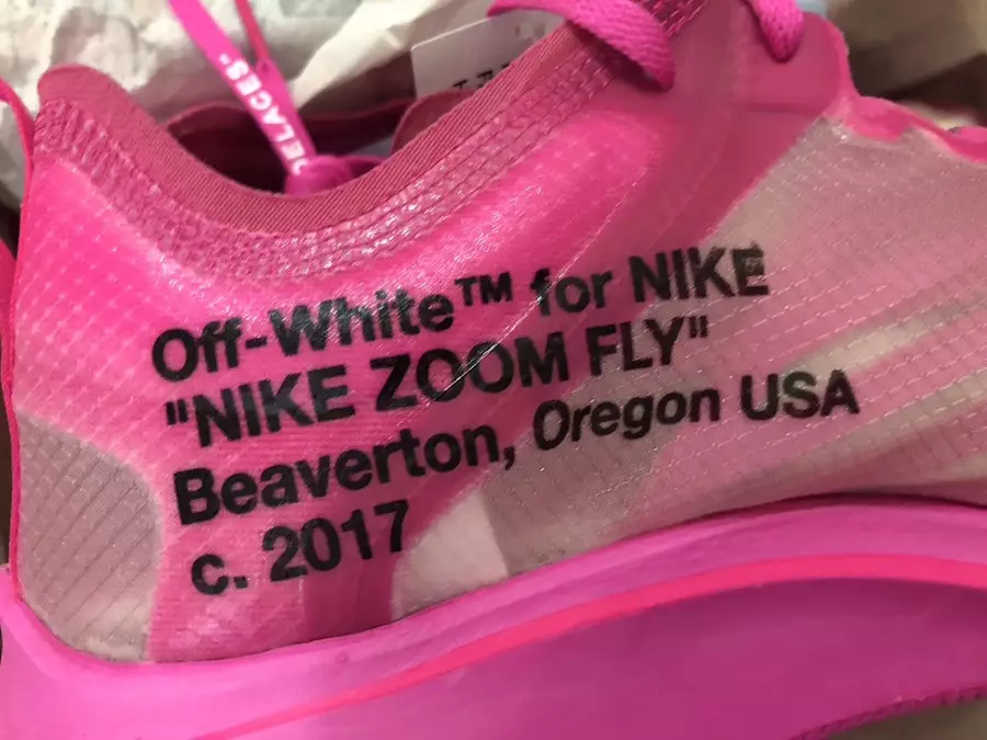 Off-White Nike Zoom Fly Tulip Pink Racer Pink AJ4588-600 Чыгарылган күнү