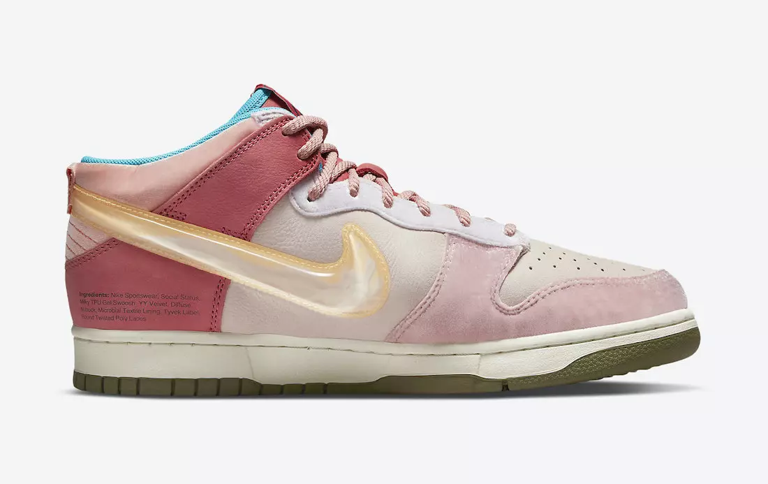 Соціальний статус Nike Dunk Mid Pink Glaze DJ1173-600 Дата випуску