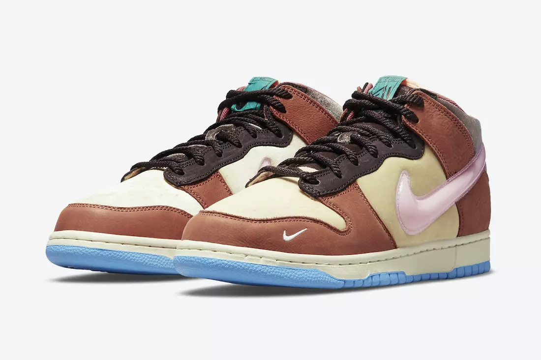 סטטוס חברתי Nike Dunk Mid Burnt Brown DJ1173-700 תאריך יציאה