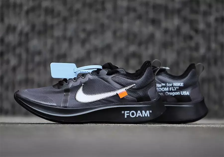 Off-White Nike Zoom Fly Black AJ4588-001 Utgivelsesdato