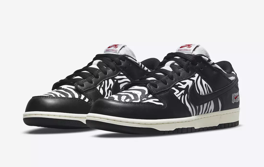 Quartersnacks Nike SB Dunk Low Zebra DM3510-001 תאריך שחרור