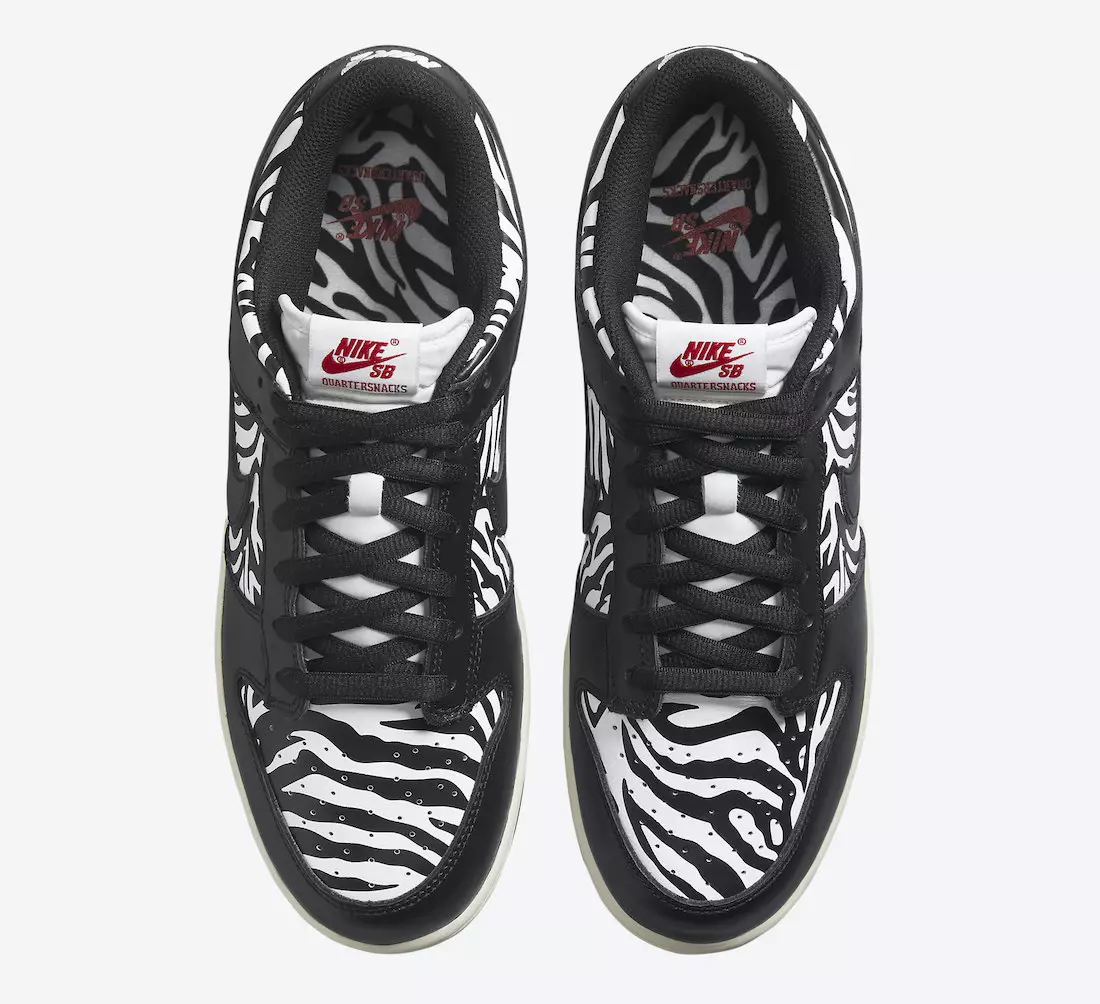 Quartersnacks Nike SB Dunk Low Zebra DM3510-001 Utgivelsesdato