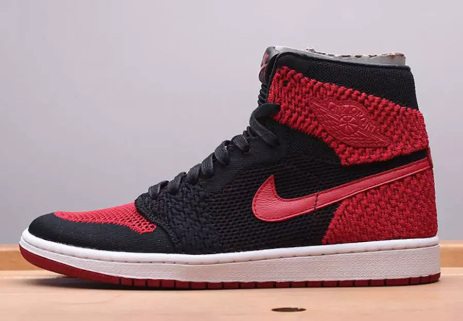 Detaljan pogled na Air Jordan 1 Flyknit