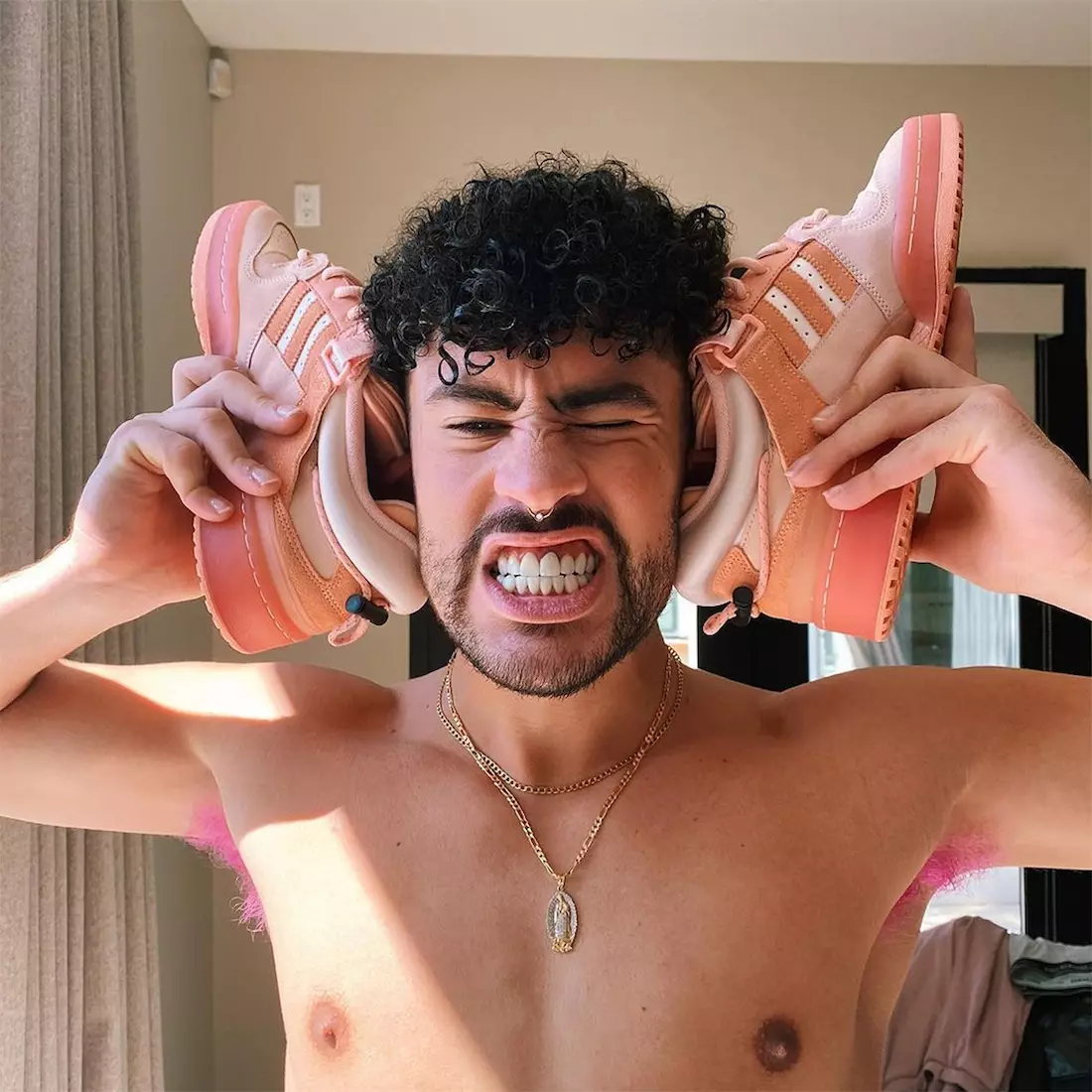 Kapëse e Forumit Bad Bunny adidas Pink e ulët GW0265