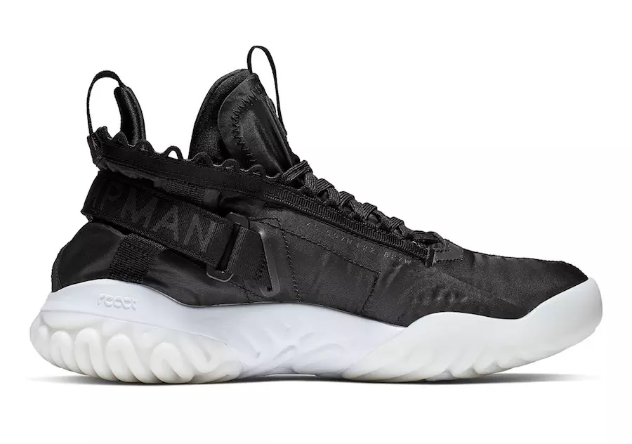 Jordan Proto React შავი თეთრი გამოსვლის თარიღი