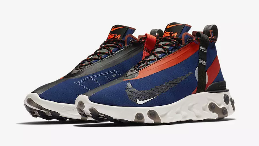 Nike React Runner Mid WR ISPA נאַווי מעלדונג טאָג