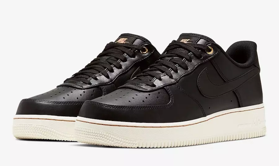 Nike Air Force 1 Íseal Préimh Black Vachetta Tan CU6675-001 Dáta Eisiúna