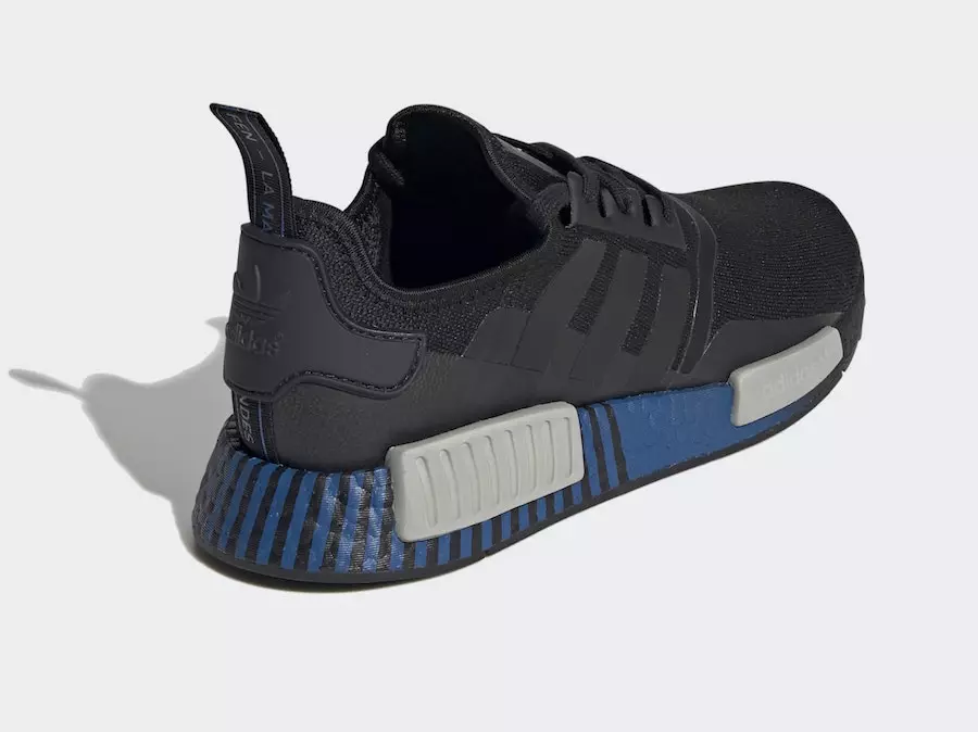 Ngày phát hành adidas NMD R1 Black Lush Blue FV3652