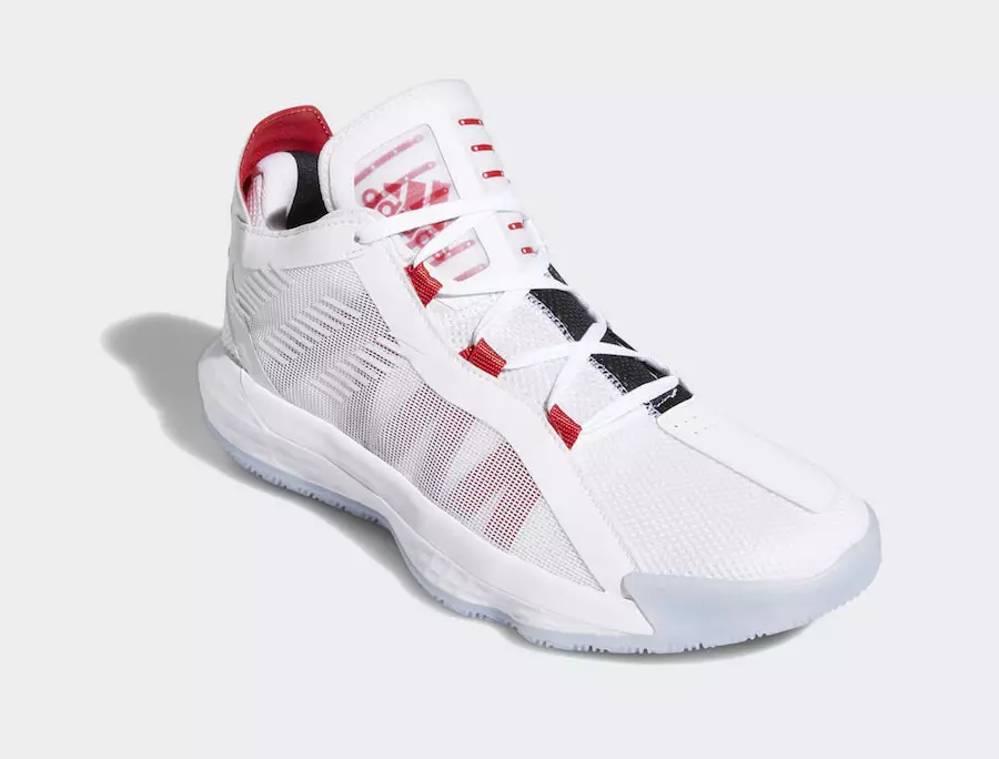 Adidas Dame 6 White Scarlet EH2069 Väljalaskekuupäev