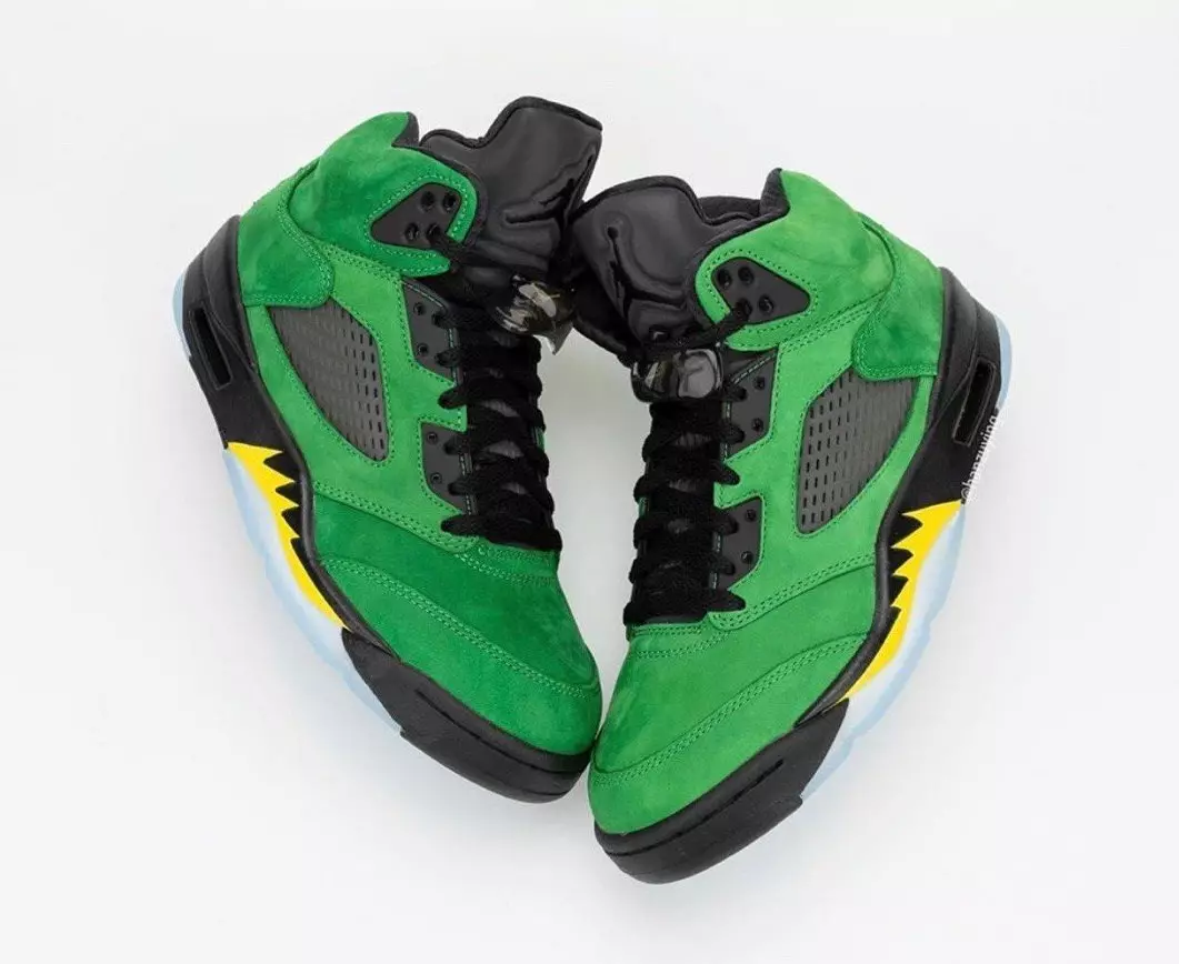 Датум на издавање Air Jordan 5 Oregon Elevate CK6631-307 2020 година