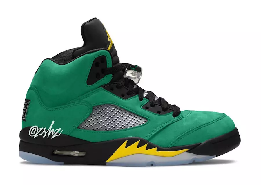 Датум на издавање Air Jordan 5 Oregon Ducks 2020 CK6631-307