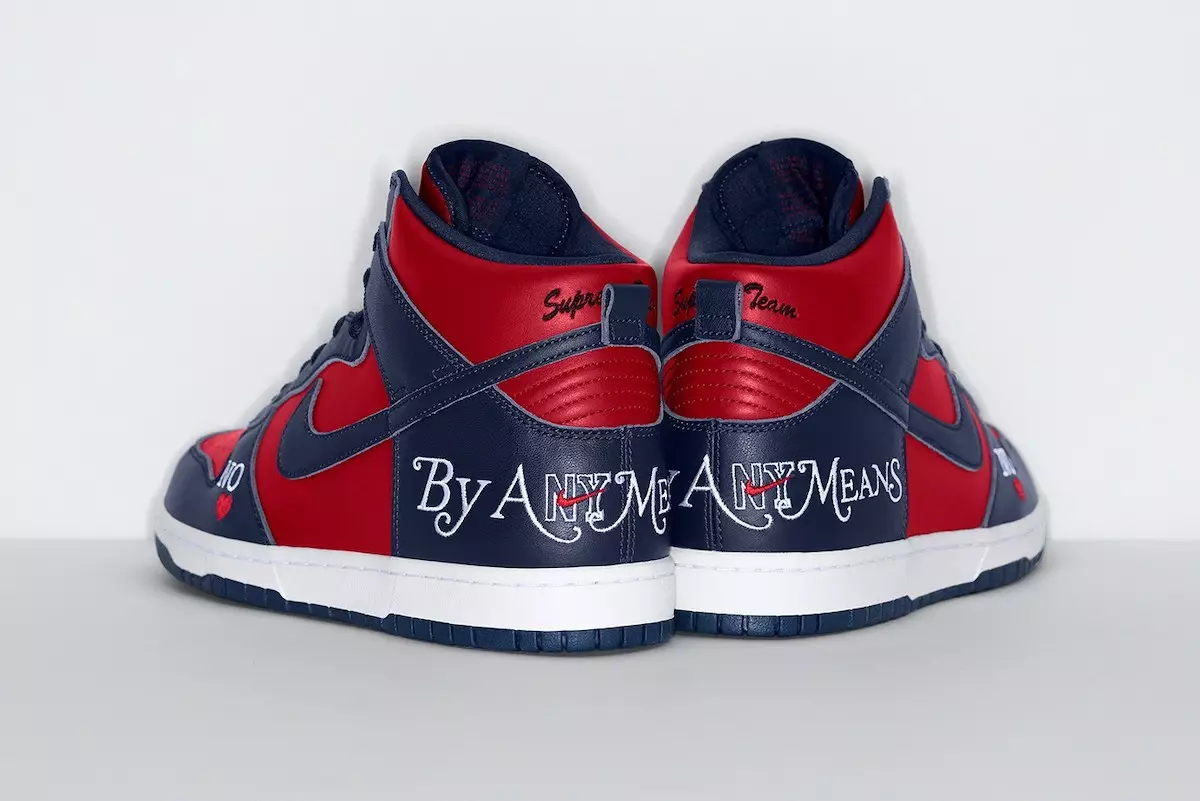 Supreme Nike SB Dunk High By Any Means DN3741-600 発売日