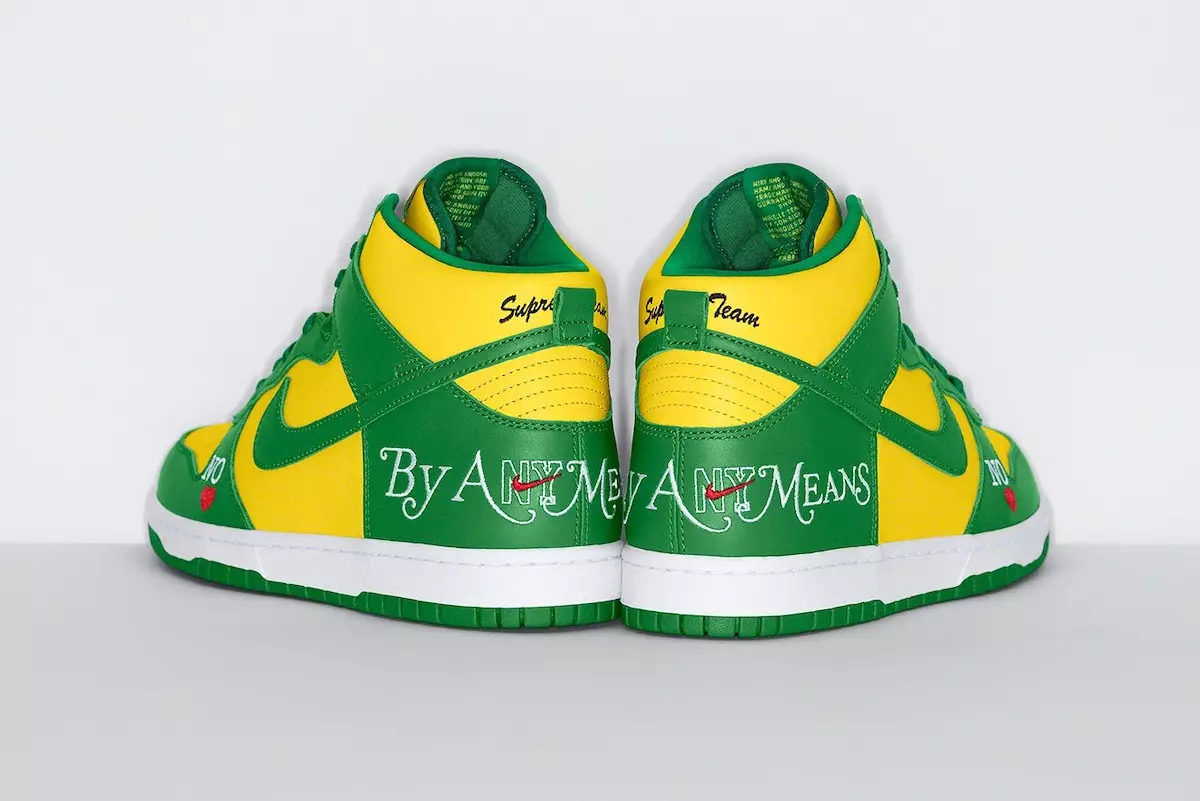 Supreme Nike SB Dunk High By Any Means DN3741-700 発売日