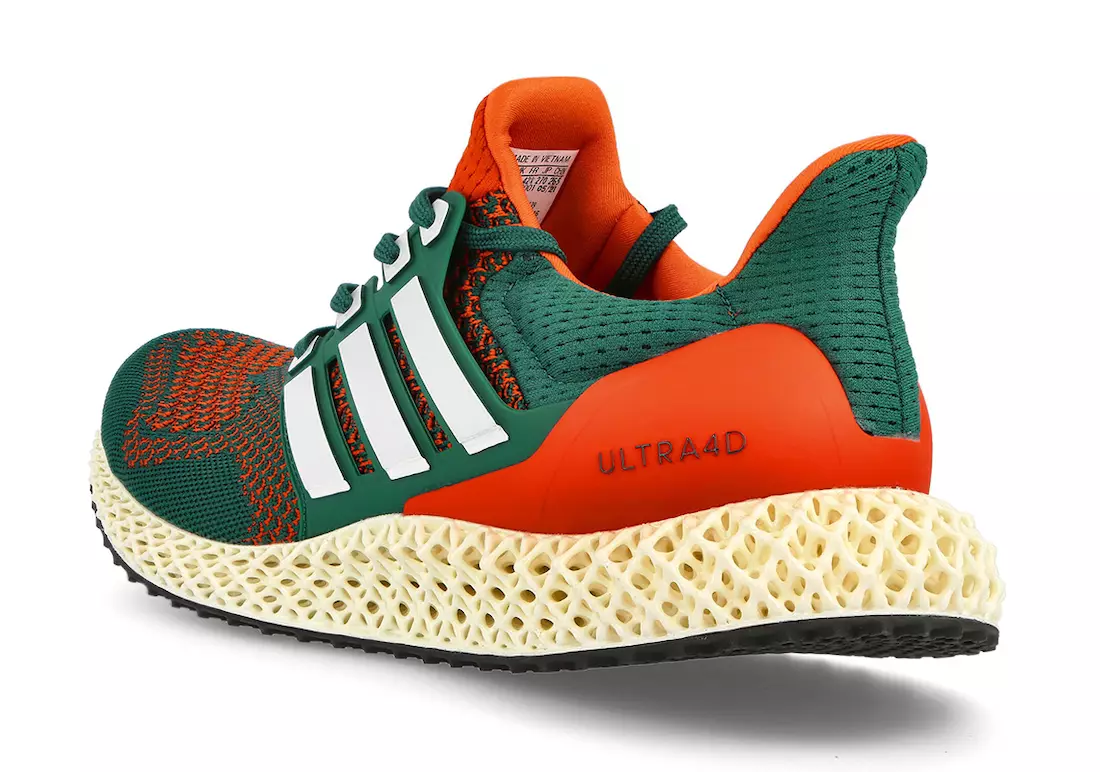 Ngày phát hành adidas Ultra 4D Miami Hurricanes Q46439