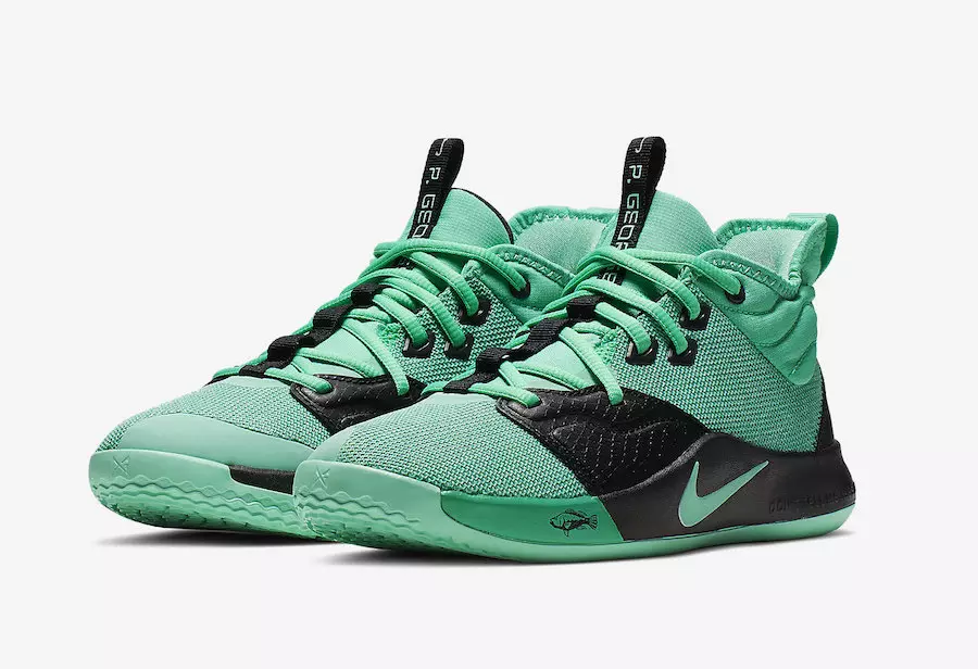 Nike PG 3 GS Menta Verde Emerald Rise AQ2462-330 Fecha de lanzamiento