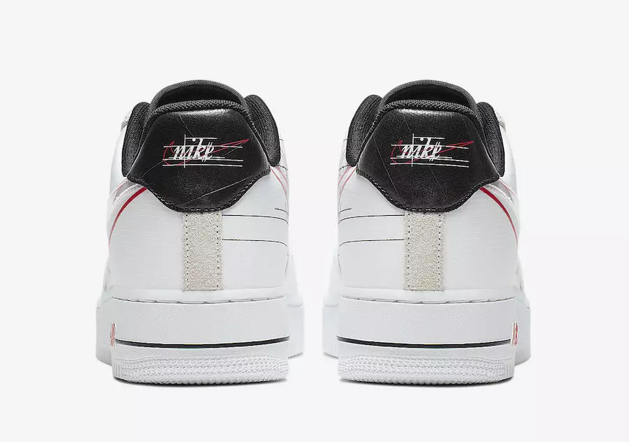 Nike Air Force 1 Script Swoosh CK9257-100 מעלדונג טאָג