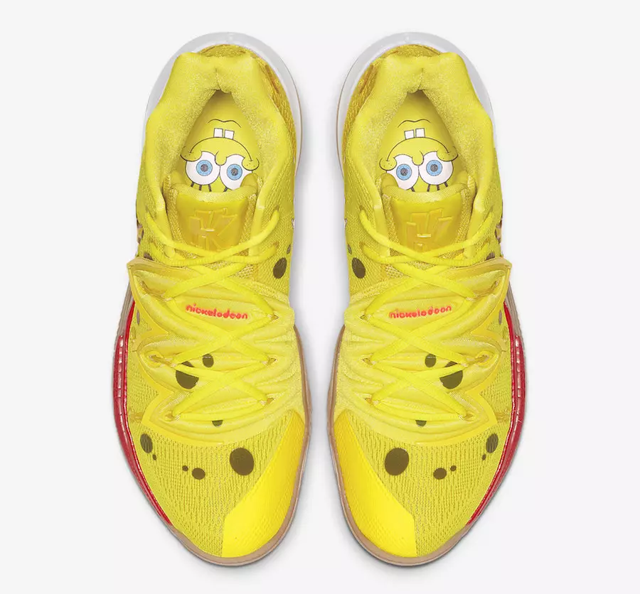 SpongeBob SquarePants Nike Kyrie 5 SpongeBob CJ6951-700 Chiqarilgan Sana