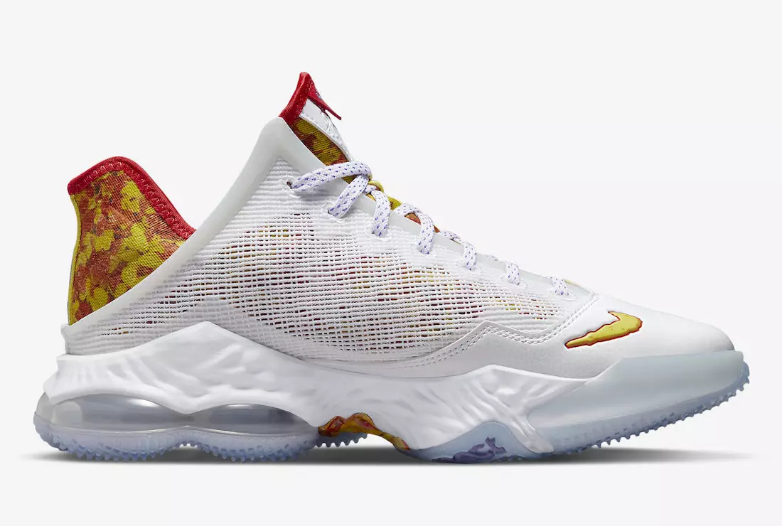 Tarehe ya Kutolewa ya Nike LeBron 19 Low Magic Fruity Pebbles DQ8344-100