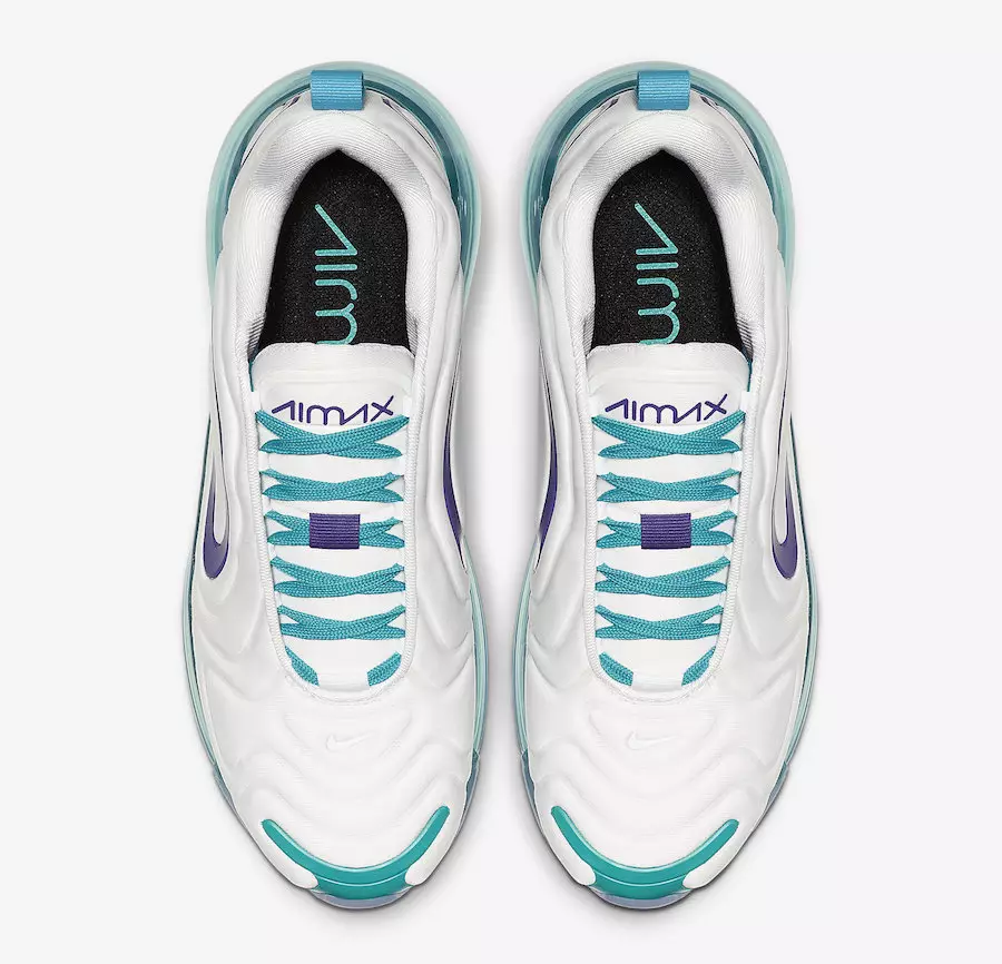 Nike Air Max 720 Spirit Teal Hornets AR9293-100 Releasedatum