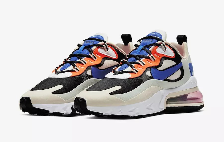 Nike Air Max 270 React Fossil Hyper Royal Pistachio Frost CI3899-200 Utgivelsesdato