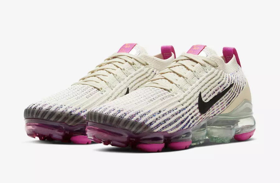 En Nike Air VaporMax 3.0-releasing for kvinner i Fossil og Fire Pink