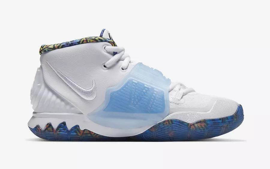 Nike Kyrie 6 व्हाइट सफायर लेजर क्रिमसन BQ5599-146 रिलीज़ की तारीख