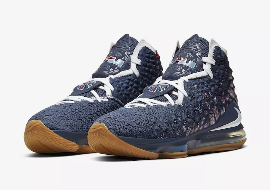 Nike LeBron 17 „College Navy“ с ретро лого на въртящо се колело