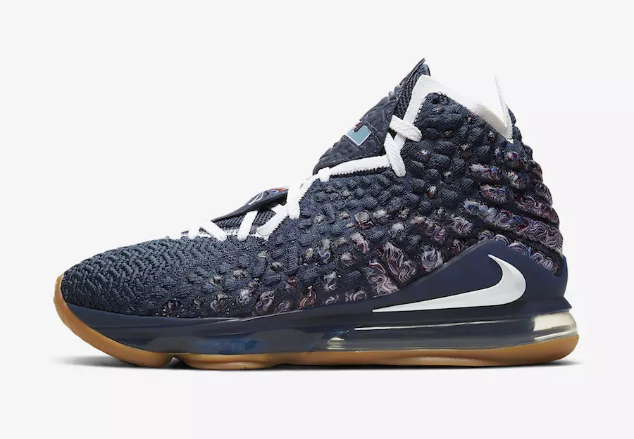 Fecha de lanzamiento de Nike LeBron 17 College Navy Gum CD5056-400