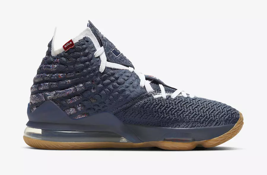 Fecha de lanzamiento de Nike LeBron 17 College Navy Gum CD5056-400