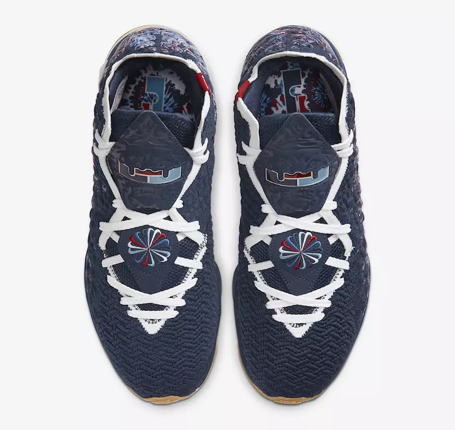 Nike LeBron 17 College Navy Gum CD5056-400 шығарылым күні